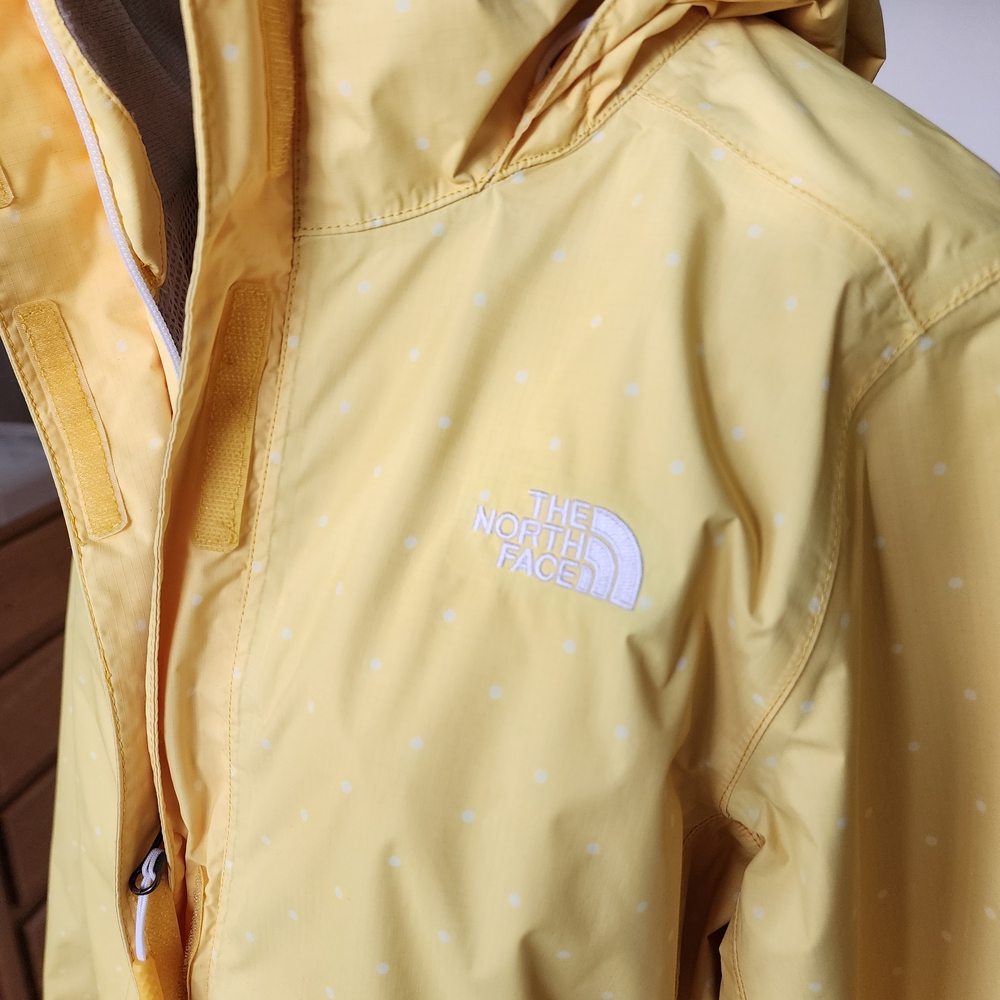 The North Face Women's Resolve Parka in Yellow Classic Dot - Jacket Raincoat M - Picture 8 of 10